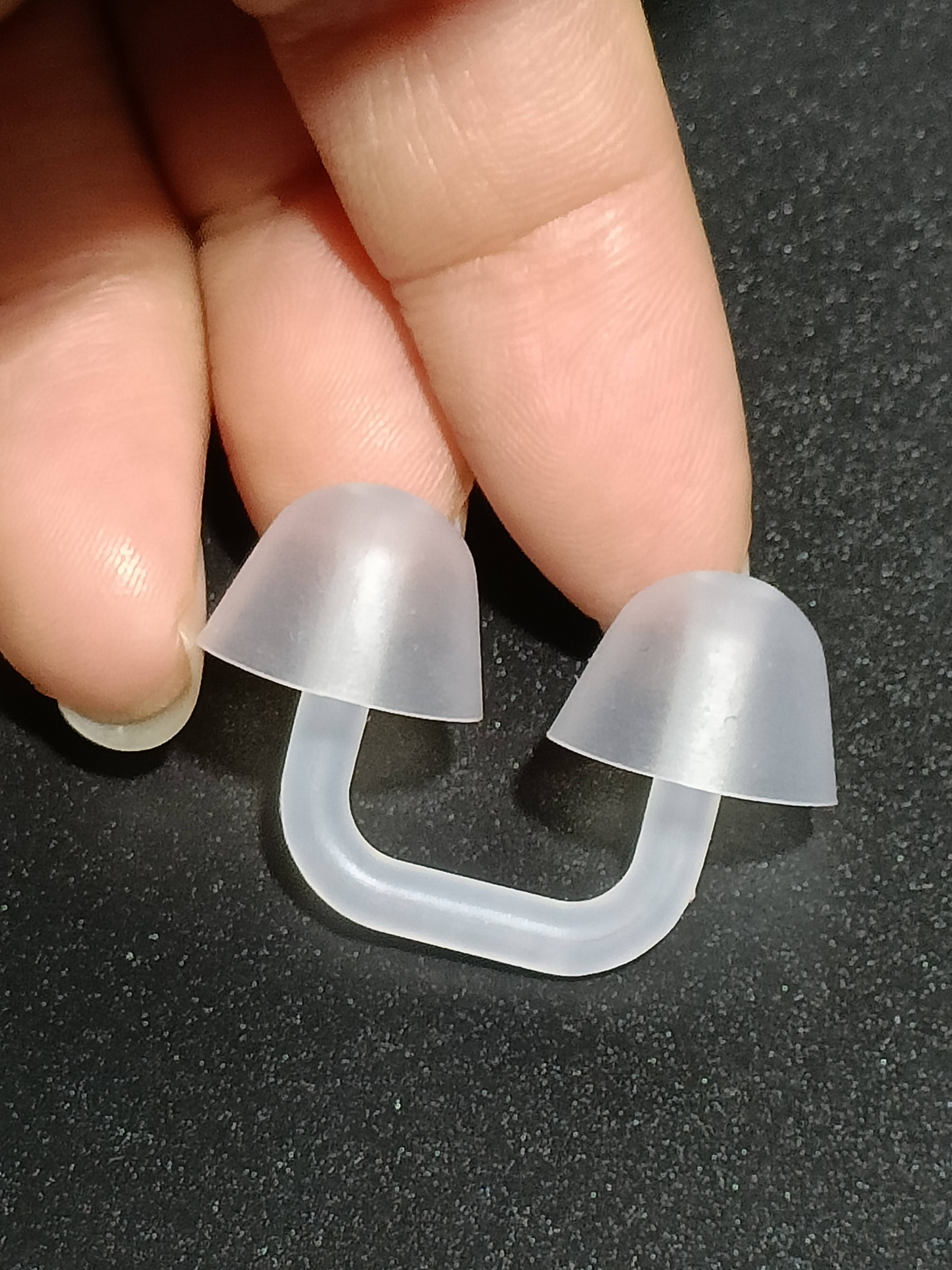 Invisible nose plugs, children's white